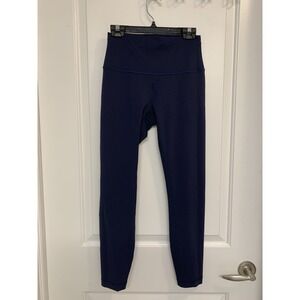 Lululemon Wunder Train High-Rise Tight Leggings 25" Everlux True Navy  Size 6